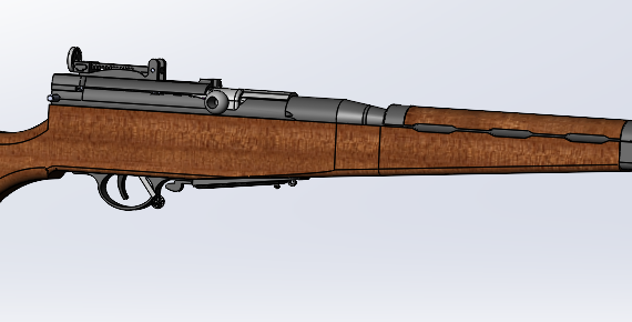 Degtyarev automatic rifle - 3D model