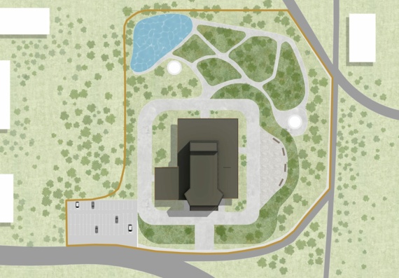 Master plan of the territory of the multifunctional community center