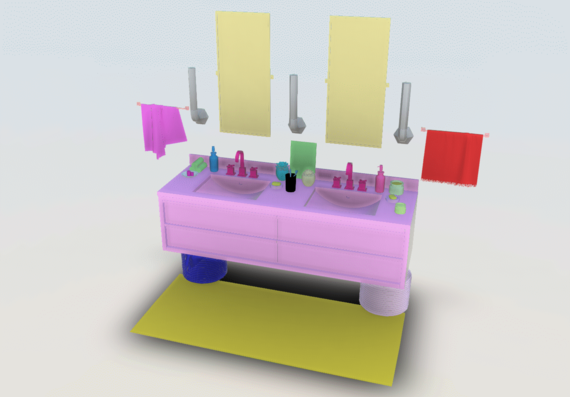 Раковина для ванной - 3D модель