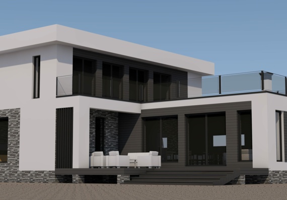 Residential house project in archicad