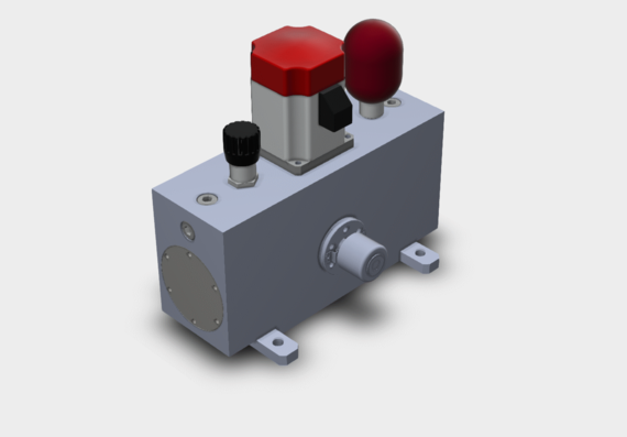 Mechatronic electrohydraulic angular rotation module