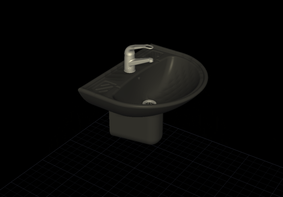 Sink with single-link mixer