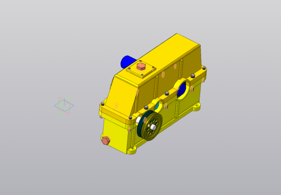 Single-stage cylindrical gearbox