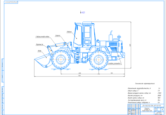 Modernization of the working equipment of the Amkodor 332 loader