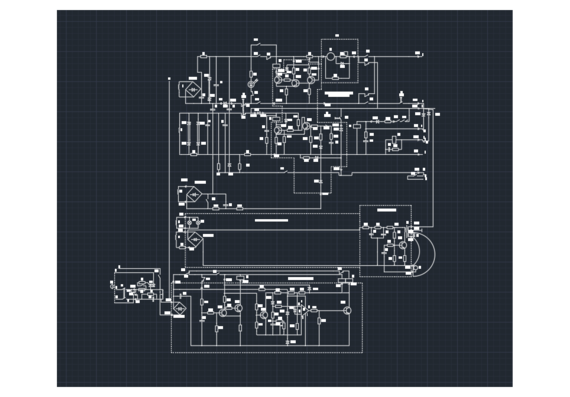 Electrical schematic diagram of AUK-1M equipment. Control console