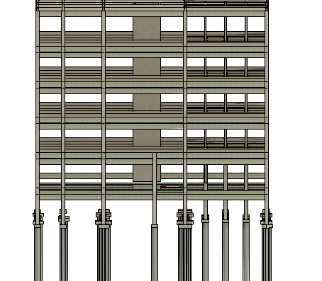 Структурный чертеж высотного здания