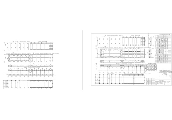 Расчетно графическая работа - Проектирование предварительно напряженных стальных ферм (чертеж)