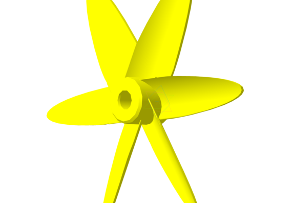 3D model - Double-propeller fan