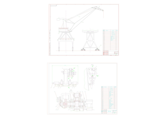 Calculation of portal crane mechanisms