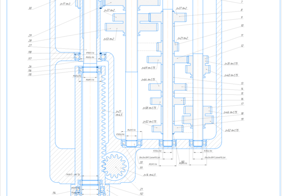Design of a vertical drilling machine
