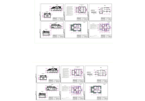 Architectural project. Object No2 Individual single-family residential building. KIZ ISNA on Venisye Avenue in Zhodino