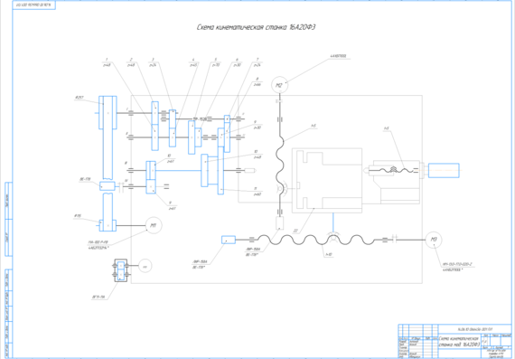 Modernization of electrical equipment of the CNC lathe model 16A20F3