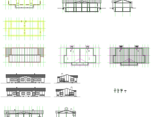 The project of a one-storey 2-apartment building