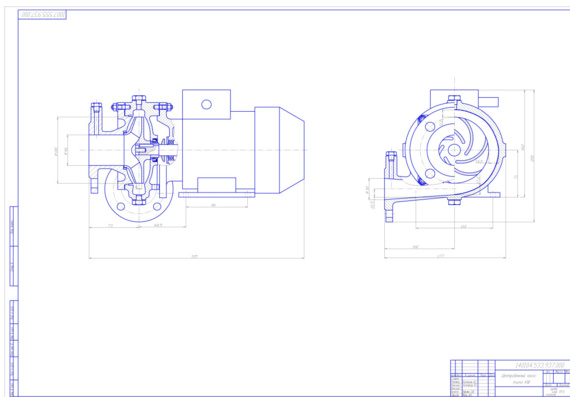 Calculation of centrifugal water pump