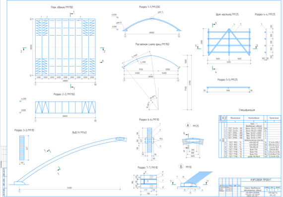 Designing the frame of a wooden one-storey building