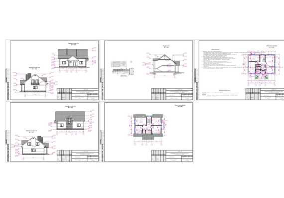 Architectural project. Object No6 Individual single-family residential building. KIZ ISNA on Venisye Avenue in Zhodino