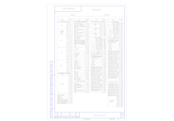 NPP Ekra. Schematic diagram of electrical cabinet SHE2607 041