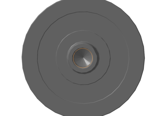 Стол неподвижный круглый с пневмозажимом и Т-образными пазами 7304-0051 по ГОСТ 20218-74