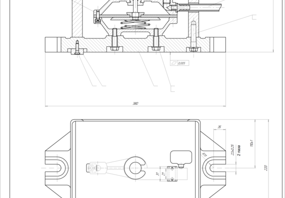 Development of the technological process of processing the part of the lever