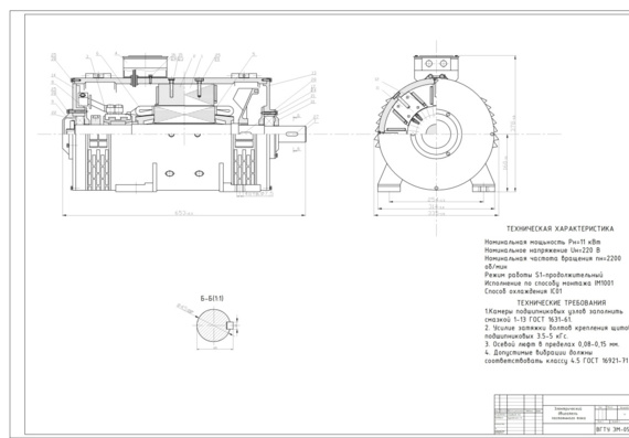 Design of dc electric motor