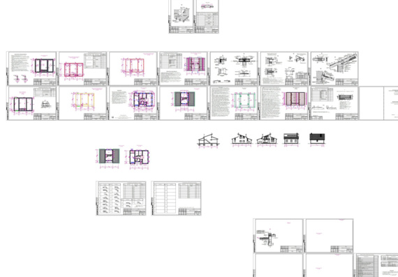 Architectural project. Object 13-15/52 Individual single-family residential building