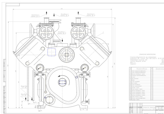Drawings of pneumatic equipment in AutoCad