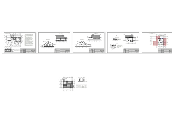Architectural project. Object 22/88-00 Individual single-family residential building