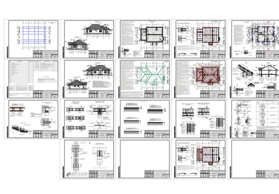 Architectural project. Object 78/85 Individual single-family residential building
