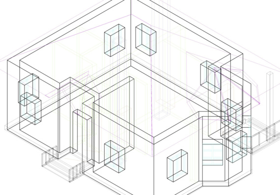 Designing a 3D model of a building