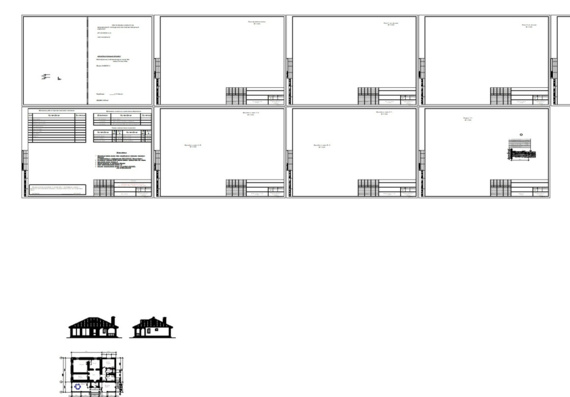 Architectural project. Object No21 Individual single-family residential building