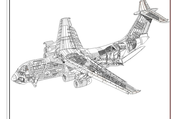 Ил-76 МФ. Компоновочная схема