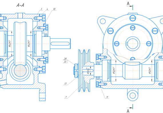 Development of the technological process of assembling the worm gearbox
