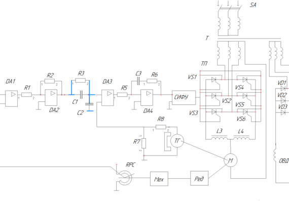 Автоматизированный электропривод - Курсовой проект (вариант 2, задание 17)