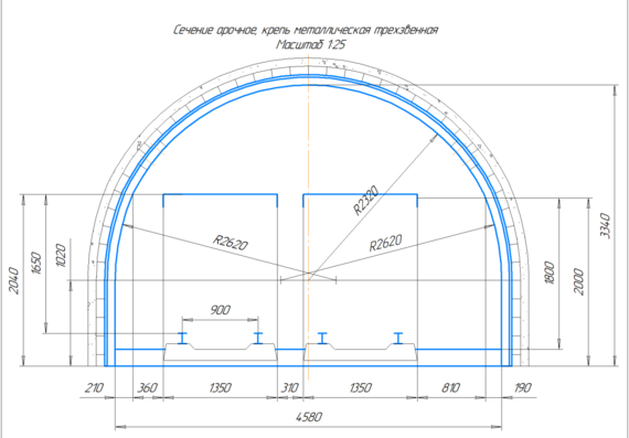 Calculation work - Selection of dimensions of the typical section of the preparatory output
