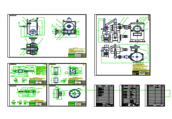 Drawings: Installation for the application of heat-shielding coatings UPU-3D (AutoCad)