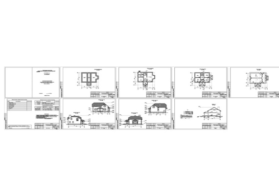 Архитектурный проект. Объект №22 Индивидуальный одноквартирный жилой дом
