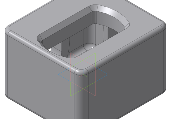 3D модель - Фитинг верхний угловой крупнотоннажного контейнера