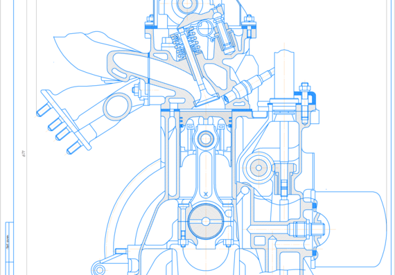 Design of automobile engine VAZ 2106 | Download drawings, blueprints ...