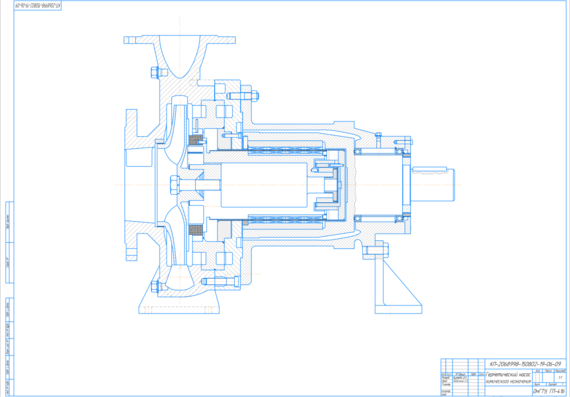 Calculation and profiling of the CG type pump