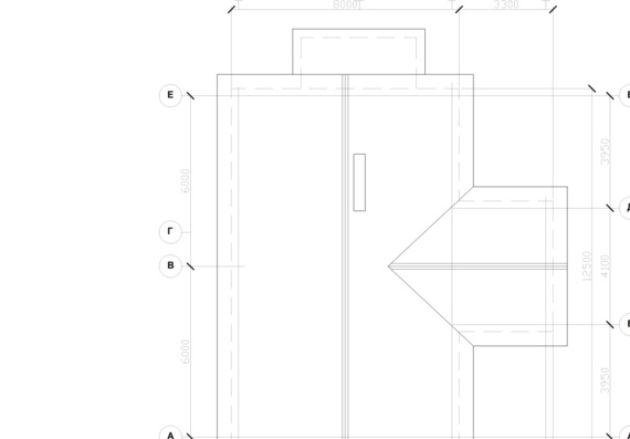 Architectural project. Object No1254-15 Individual single-family residential house