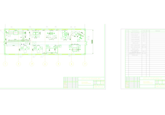 Design and development of the layout of the workshop for the production of wood products