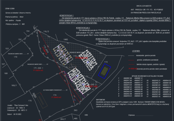 Master plan of the apartment complex