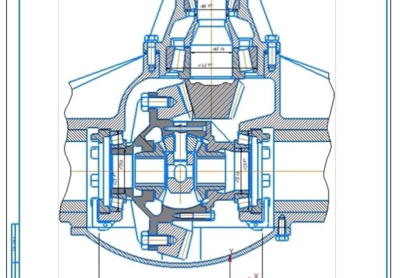 Rear axle KAMAZ-6460 assembly with gearbox