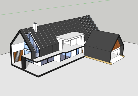 Villa with Garage - 3D model