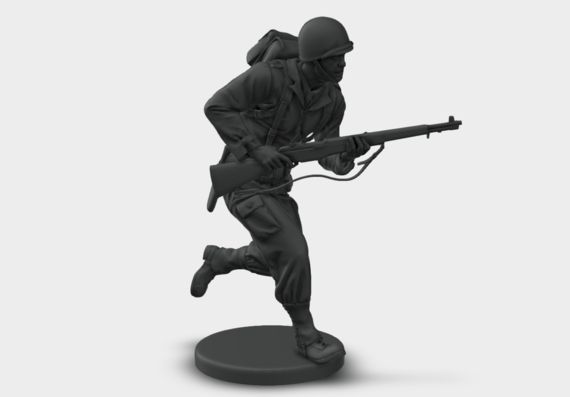 3D модели американских солдатиков времен 2 мировой войны