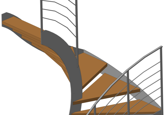 Cool modern U-shaped staircase