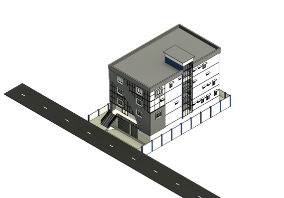 Polyclinic training project in revit