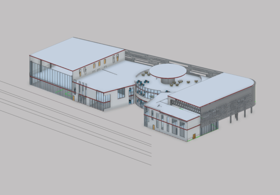 The project of a multifunctional complex in revit