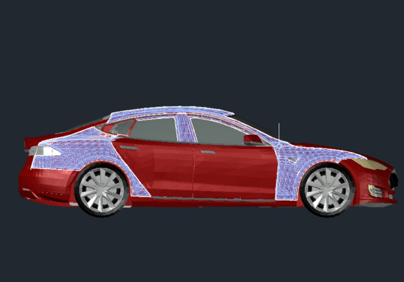 Модель Tesla 3D S 2016