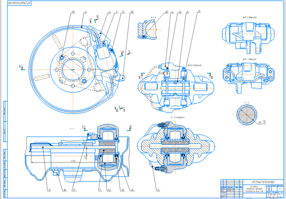 Calculation of the service brake system of the car VAZ-2106